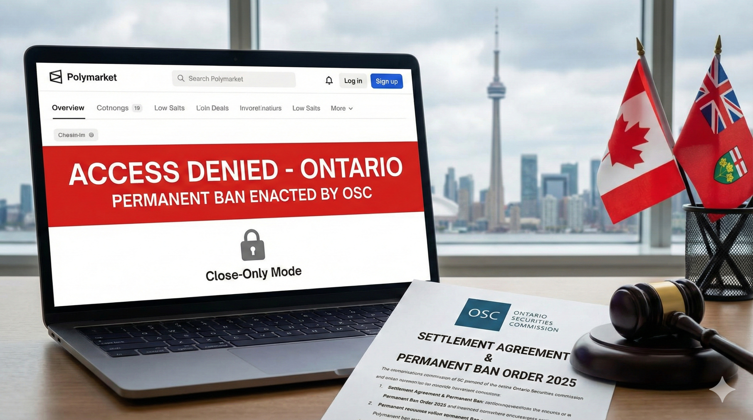 Polymarket in Ontario: The 2025 Permanent Ban & OSC Settlement Guide –  predictblog.com